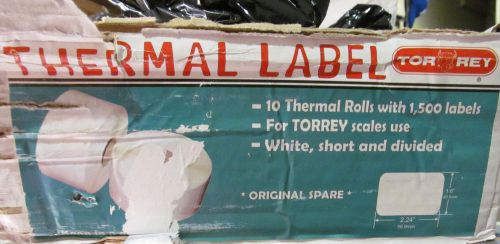 NEW Torrey Blank Thermal Label for LSQ-40L Scale 15 Rolls/1500 Label per roll