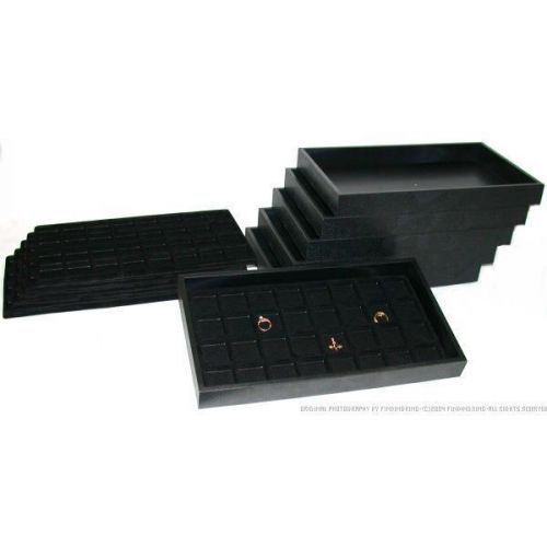 192 slot jewelry display insert &amp; 4 black trays for sale