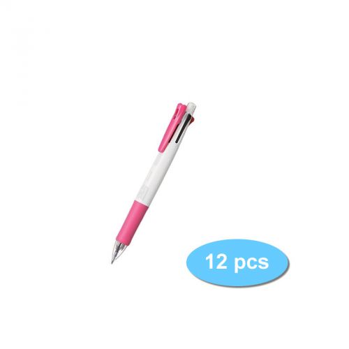 GENUINE Zebra B4SA1K Clip-on multi K 0.7mm Multifunctional Pen (12pcs) - Pink