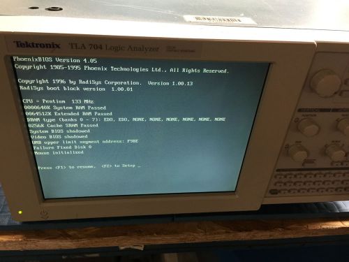 TEKTRONIX TLA 704 LOGIC ANALYZER NO OS ~FREE SHIP