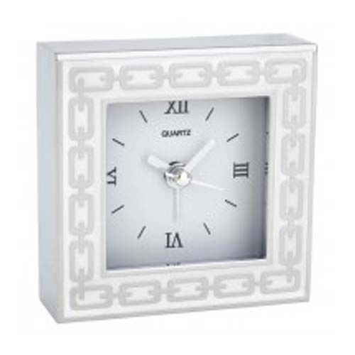 New Reed and Barton Reed &amp; Barton Silver Link White Clock