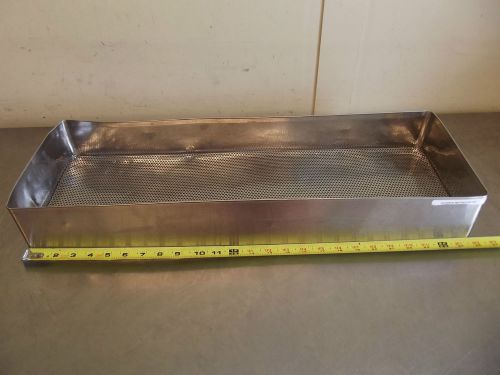 Medical sterilization tray 26&#034;x 9&#034;x 3.5&#034; w/handles-extra long-m1305 for sale