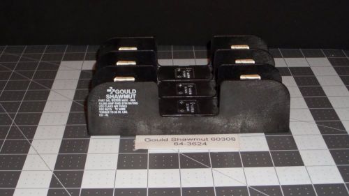 Gould Shawmut 60308 Fuse Block Holder 30A, 600V 3 Pole for Class H/K (64-3624)