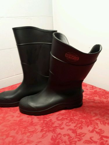 Servus Honeywell Black Steel Toe Rubber Safety Boots Mens 13 ATSM F2413-05 USA