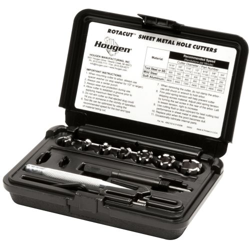 Hougen 11075 rotacut sheet metal hole cutter kit for sale