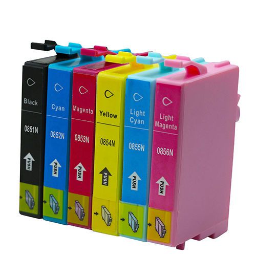 6x 85N Compatible Ink Cartridge For Epson T60 R330 R1390 Printer T0851N - T0856N