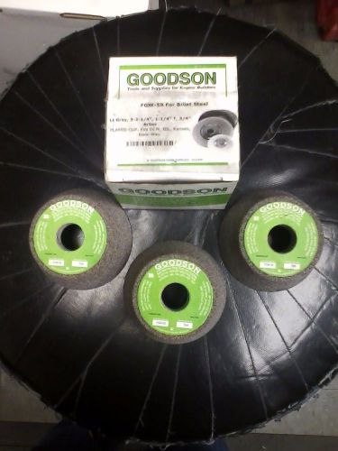 3 Goodson FGW59 3&#034; grinding wheels for billet steel Van Norman Quickway Winona
