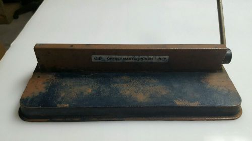 JB Offset plate punch for ABdick and other 11x17 plates 24 pin