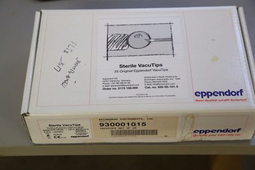 eppendorf sterile vacutips 25 pieces P/N 930001015