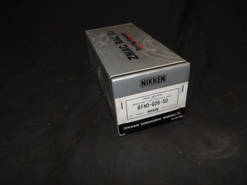 Nikken bt40-q26-50 modular boring bar base holder bt 40 new lyndex for sale