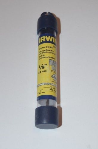 Irwin 1/8&#034; x 3&#034; x 1-1/2&#034; Hammer Drill Bit Straight Shank NEW 326000