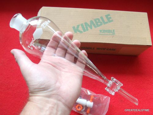 Kimax Separatory Funnel 250 ML Pear Shape with Stopcock,250ML 29049-F LAB GLASS