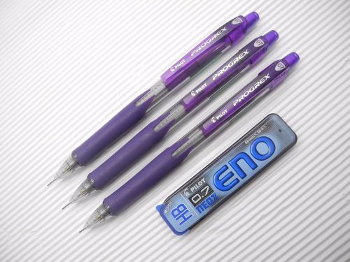 5pcs Violet barrel Pilot PROGREX H-127  0.7mm mechanical pencil free leads(Japan