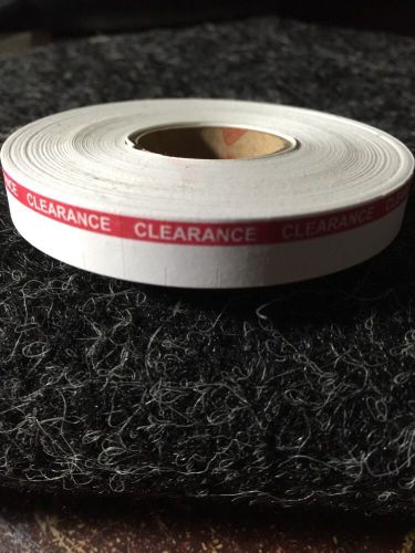 monarch 1110 labels Red/ White Clearance Labels