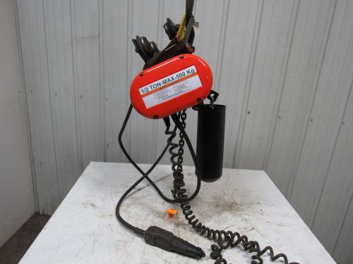 Cm lodstar j2 1/2 ton electric chain hoist 460v 3ph 20&#039; lift 2 speed 32/10 fpm for sale