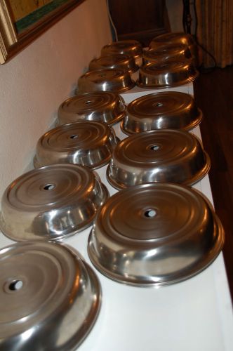 Vollrath Plate Covers 10.25 diameter - Dozen + 1 Bonus Free - stainless steel