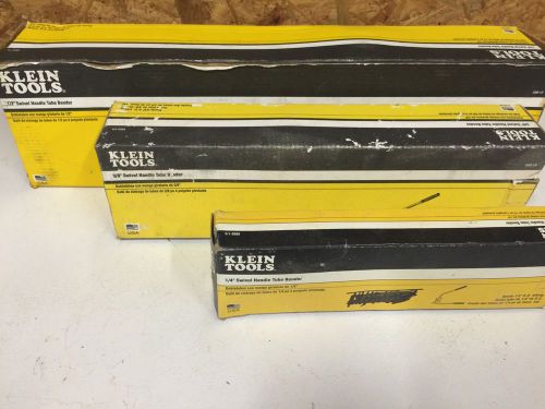 Set of klein tool swivel handle tube benders for sale