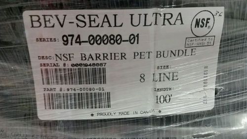 8 line Bev Seal Ultra Bundle Beverage Tubing 100&#039;