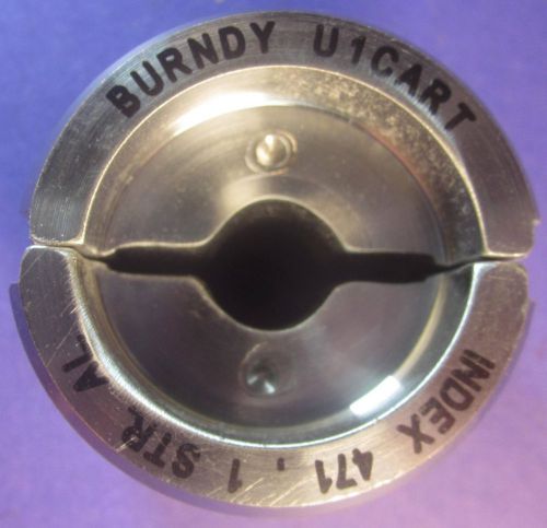 Burndy u1cart #1 aluminum index 471 gold u style hydraulic compression tool die for sale