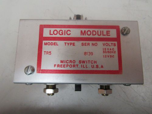 MICRO SWITCH LOGIC MODULE TR 5 TR5 15 VAC 12 VDC