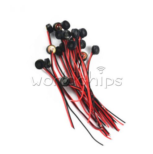 10PCS 4*1.5mm Electret Condenser Microphone MIC Capsule 2 Leads W