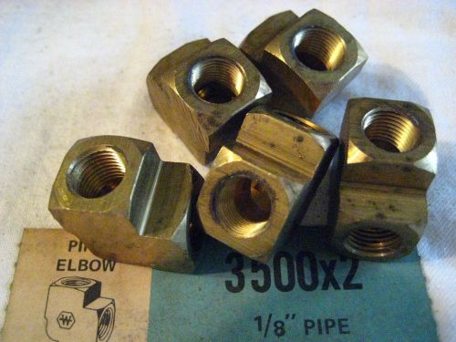 Lot of 5 Weatherhead # 3500X2 Pipe  Elbows, 1/8  pipe. Bargain price.