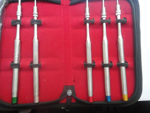 Offset Sinus Osteotomes Set of 5 pieces Straight Implants Instruments