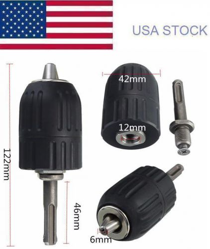 1/2-20unf 13mm hss keyless drill self locking chuck converter + 1/2 sds adaptor for sale