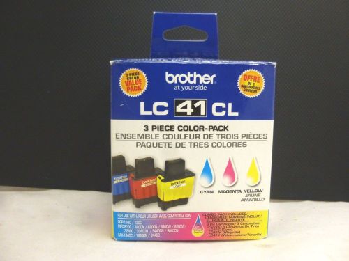 Brother Magenta, Yellow, Cyan Printer Ink Cartridges 3 Piece Color Pack: LC41CL