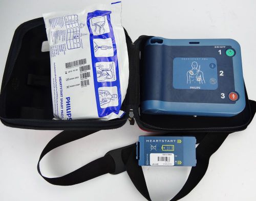 Philips HeartStart FRx OnSite Defibrillator AED w/ Case, Battery and Pads