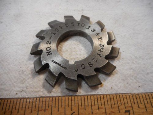 B &amp; S No 2 - 12P 55 To 134T .180 Depth  Involute Gear Cutters HS -12 Gear Cutter