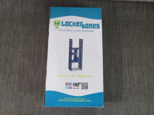 LOCKER BONES BLUE LOCKER ORGANIZER FRAME 12&#034;x9.5&#034;x32&#034; NEW IN BOX/ Gondola 5