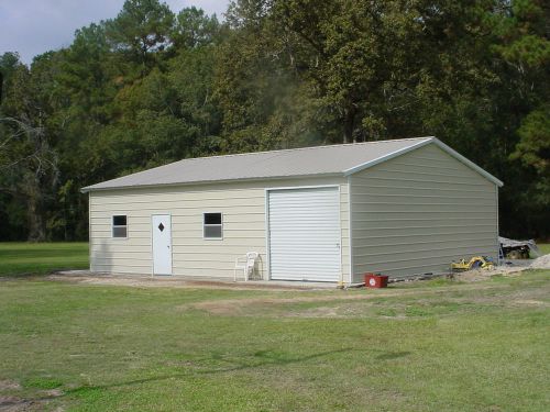 26 x 36 x 10 Metal Building Delivered and Installed - Four Car garage Special!