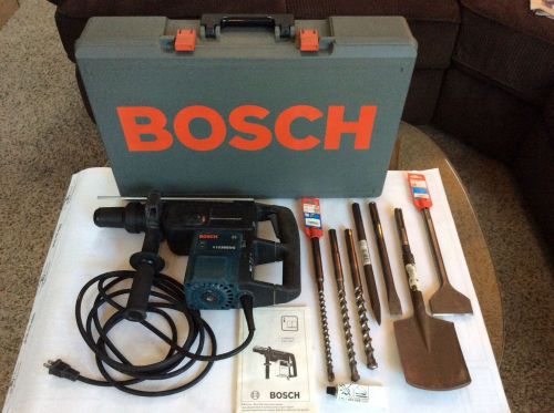 Bosch 11230evs electronic variable-speed rotary hammer drill tool w/ tool bits for sale