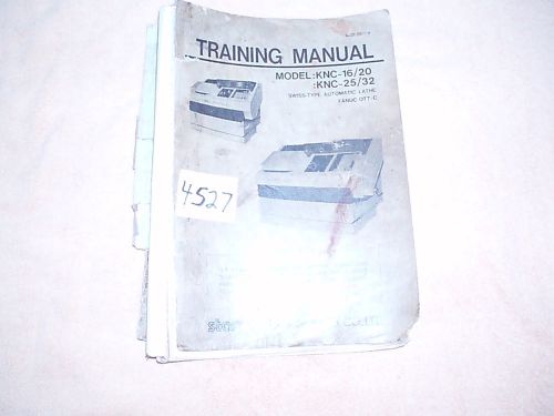 Star KNC 16/20 KNC 25/32 Training  Manual