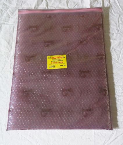 Lot of 70* liberty packaging static shielding zip close cushion pouch l-pak 55 for sale
