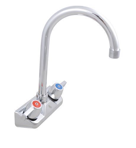 Commercial Kitchen 4&#034; Center Splash Mount Faucet with 8&#034; Gooseneck Spout NSF