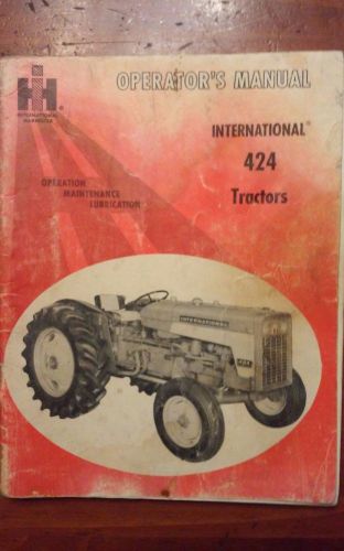 international harvester Tractor 424 operator&#039;s manual