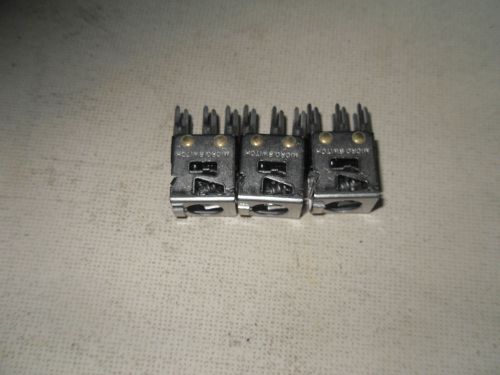 (O1-6) 3 NEW MICROSWITCH PMCCC CONTACT BLOCK TABBED