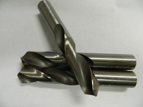 Hertel screw machine length drill bits 49/64 118 deg r hand lot of 3 drills for sale