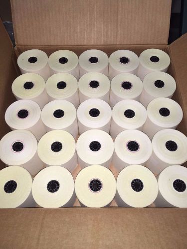 NCR Thermal C 2PLY Paper - 3&#034;x90&#039; - 25 Rolls for Square Inc 9077-0425 NEW