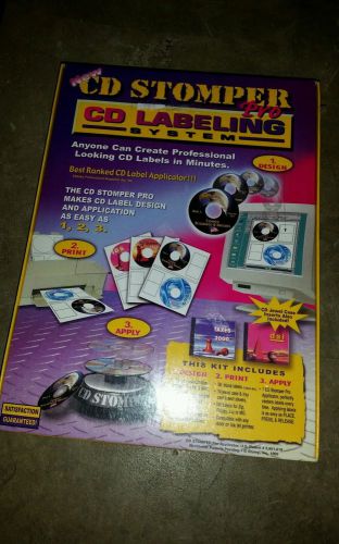 CD Stomper Pro CD DVD Labeling System Labels New