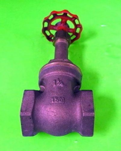 Milwaukee 1 1/4 inch brass gate valve, 150 swp 300 wog for sale