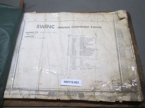 SWINC MM-6020 Control Component System 100 Assembly Prints 23&#034;x19&#034;