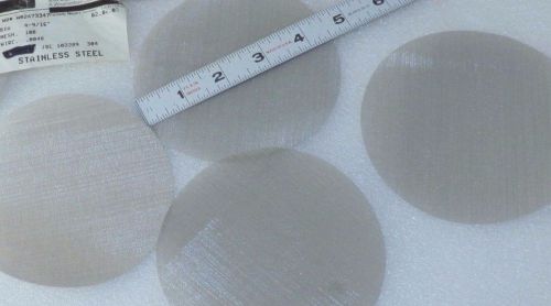 Micro screen filters 4-9/16&#034; x 0.0040&#034; 100 mesh  stainless steel  qty:4 screens for sale