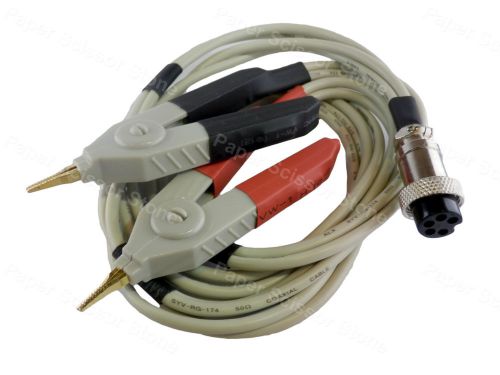Lcr meter test leads / clip cable / terminal kelvin probe wires w/ xlr 5 pin din for sale