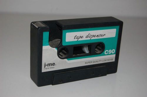 j-me Original Design Cassette Tape Dispenser Green and Black