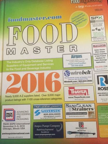 Food Master 2016 - The Industry&#039;s Only Database Listing Ingredients And R&amp;D Srvc