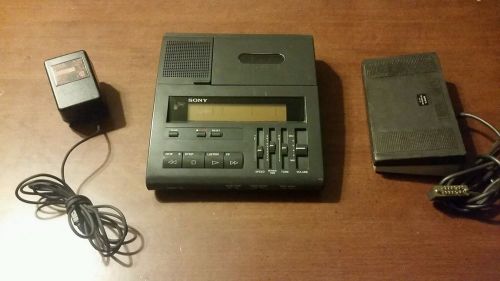 SONY BM-77  2-SPEED PLAYBACK TRANSCRIBER MACHINE WITH FS-75 FOOT CONTROL UNIT
