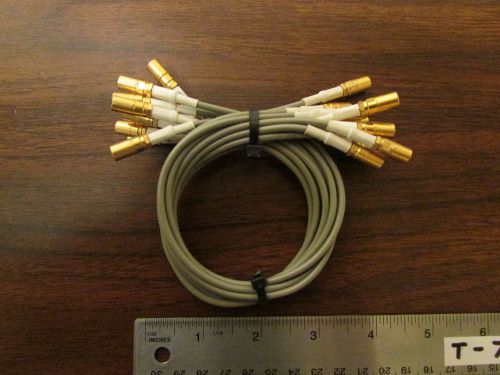 Bundle of 10 RF Interconnect Cables 12-Inches Gold Plated SMB Connectors